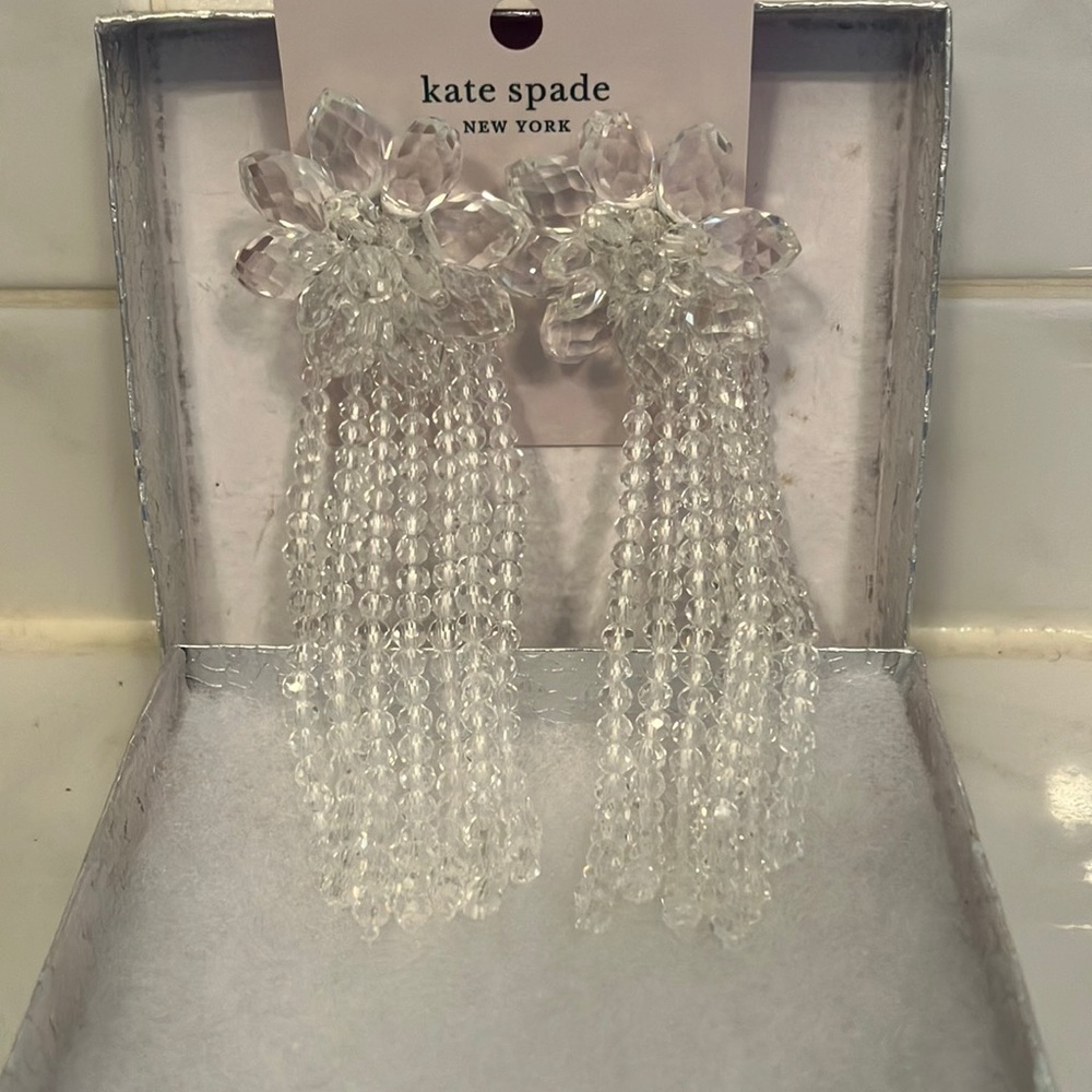 Kate Spade New York Crystal Tassel earrings